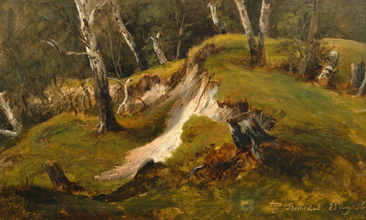 Birch Stocks in Romsdal by Thomas Fearnley