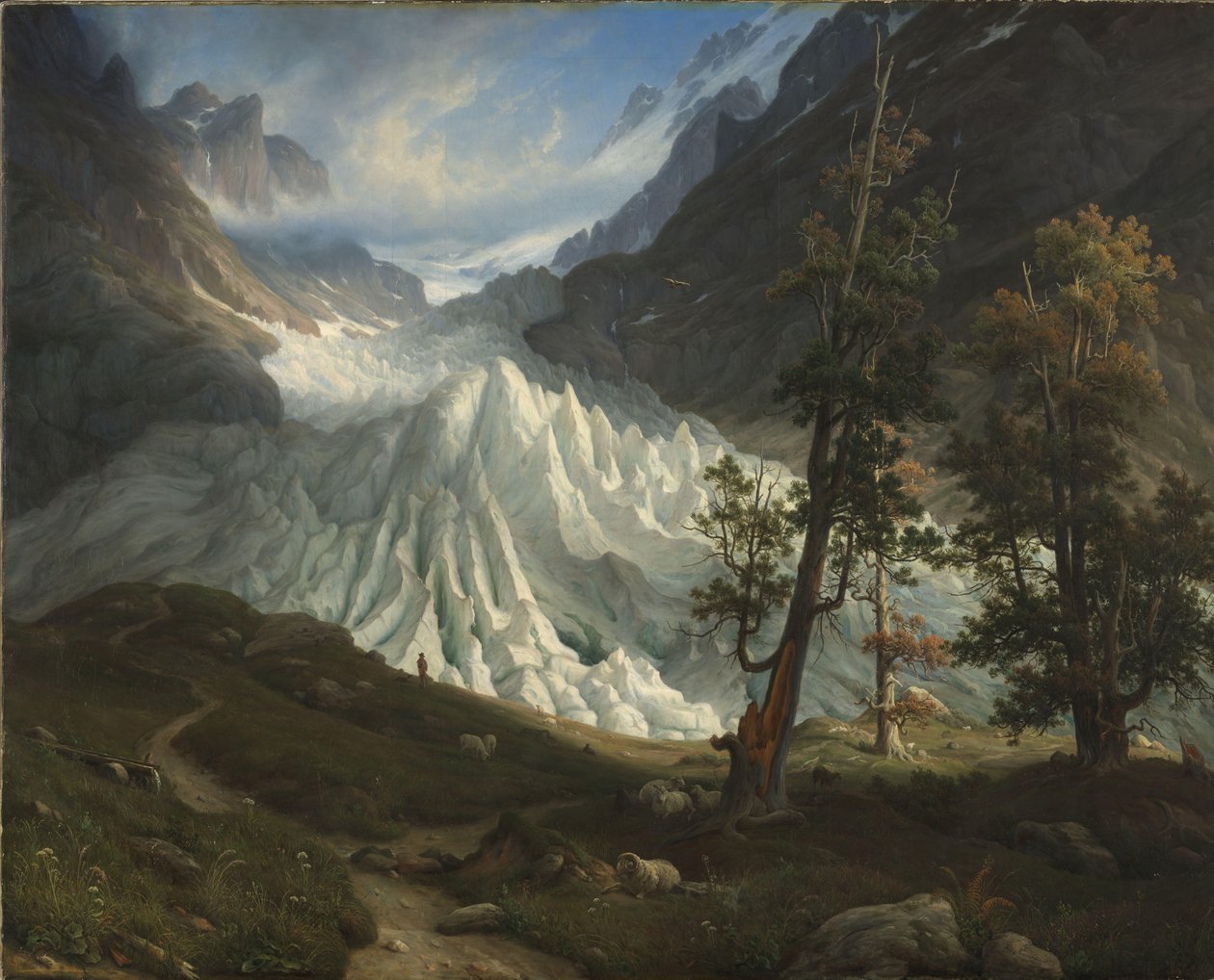 The Grindelwald Glacier by Thomas Fearnley