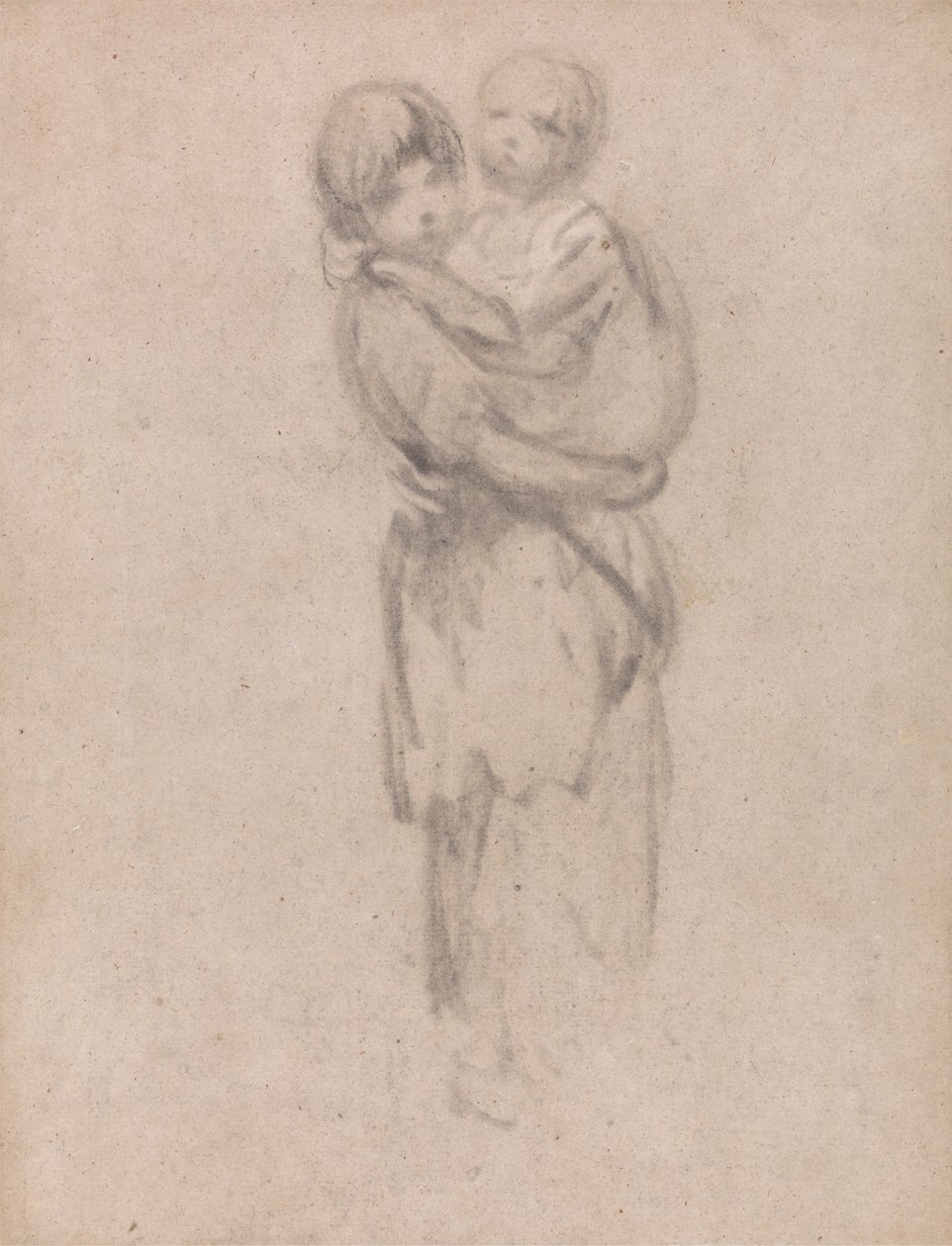 A Young Girl Holding a Child by Thomas Gainsborough