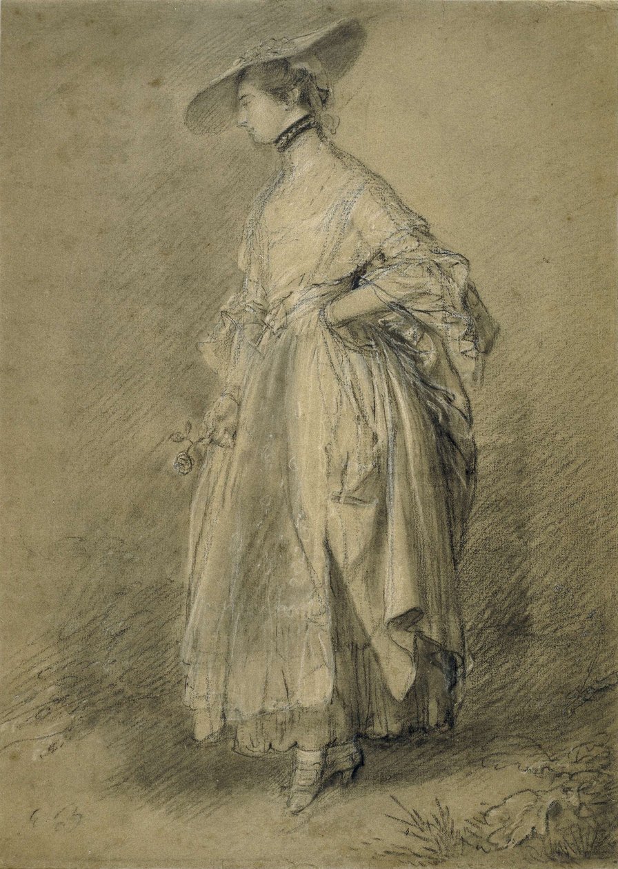 A Woman with a Rose by Thomas Gainsborough