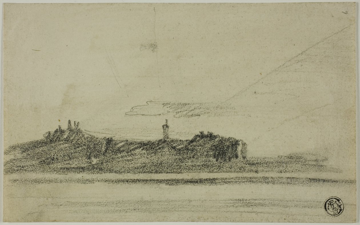 Castle on Shore by Thomas Girtin