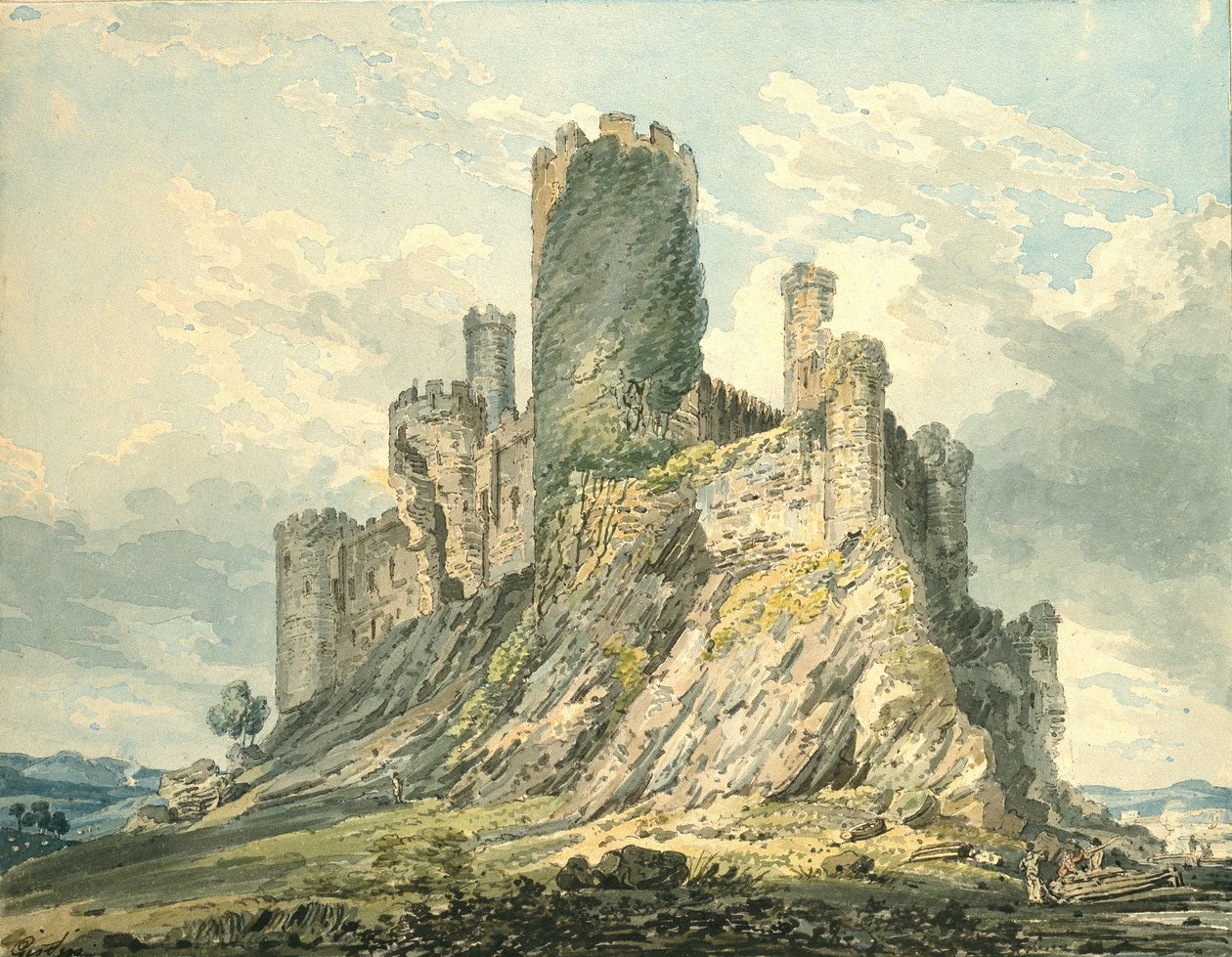 Conway Castle, c1793 by Thomas Girtin