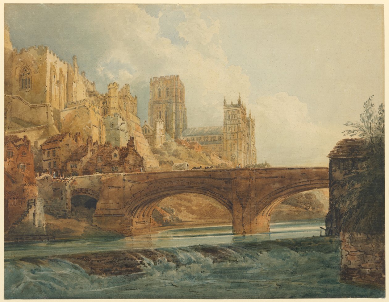 Durham Cathedral and Castle by Thomas Girtin