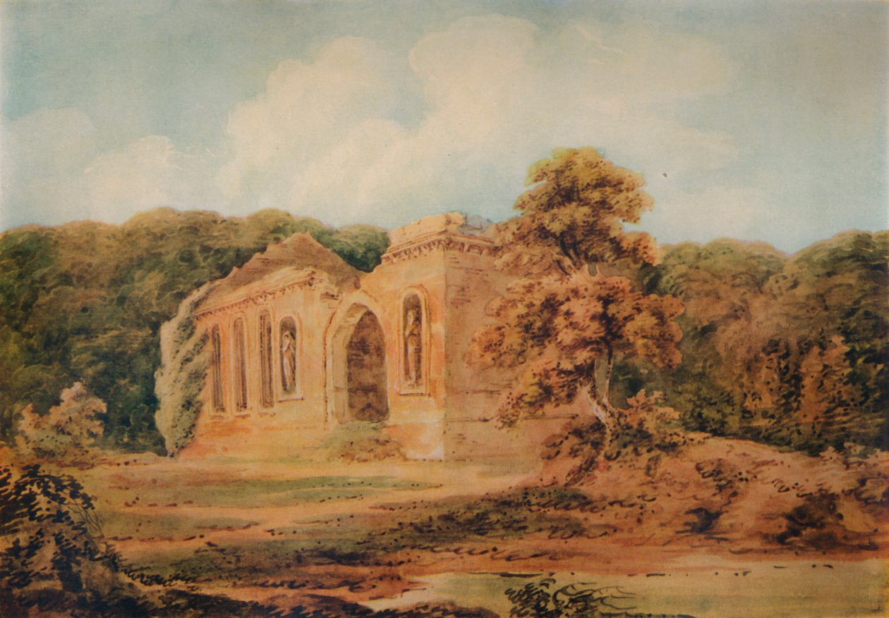 Landscape with Ruins, 18th Century by Thomas Girtin