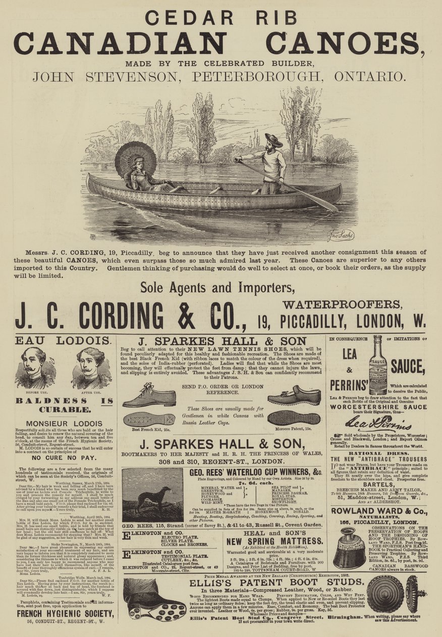 Page of Advertisements by Thomas Harrington Wilson