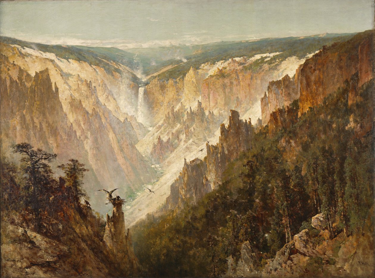 The Grand Canyon of the Yellowstone by Thomas Hill