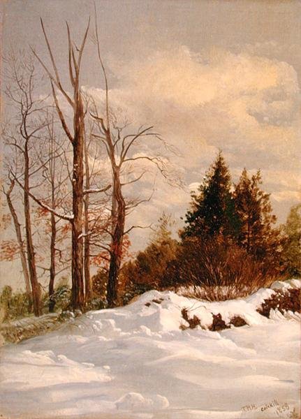 Catskill Winter Landscape by Thomas Hiram Hotchkiss
