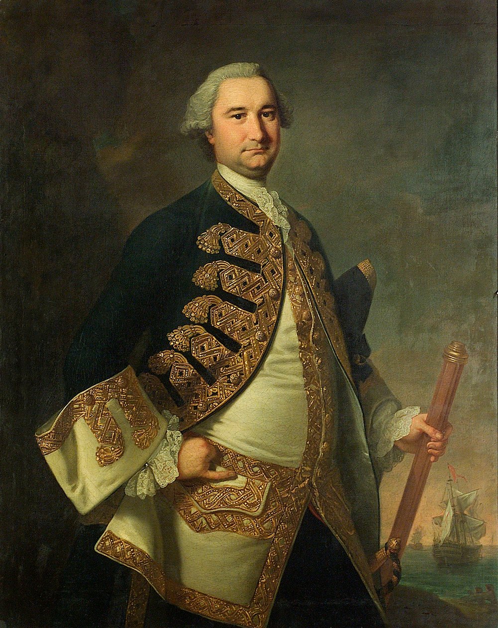 Rear-Admiral Richard Tyrrell (1716/7-1766) by Thomas Hudson