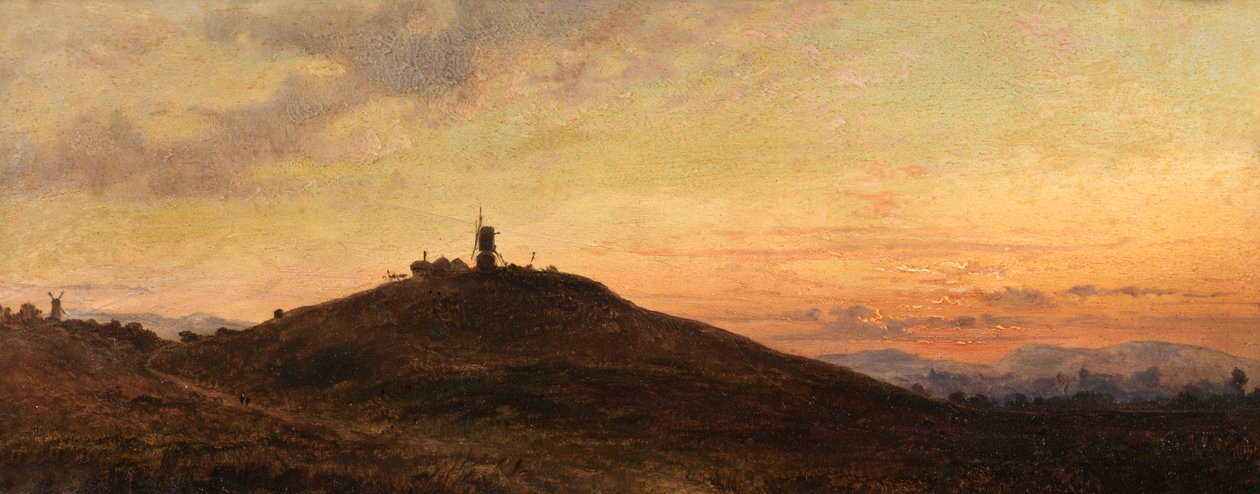 Windmill at Sunset by Thomas Jr. Whittle