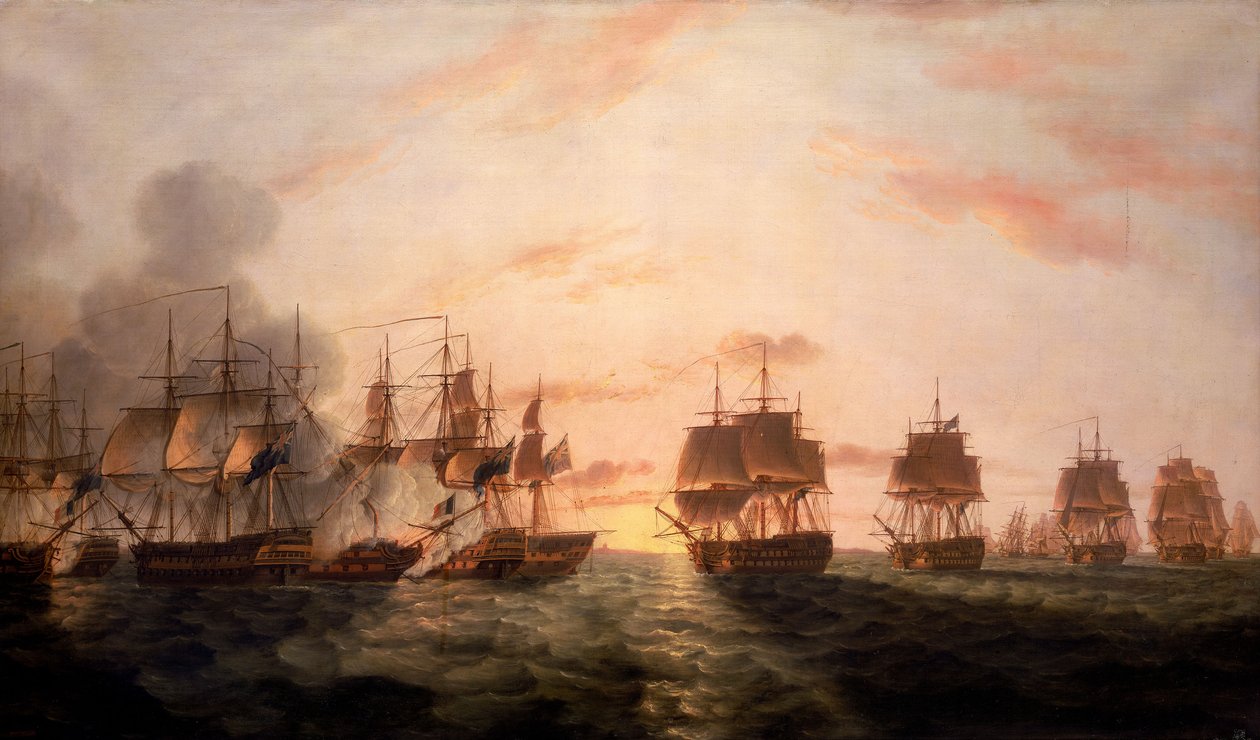 The Battle of the Nile by Thomas Luny