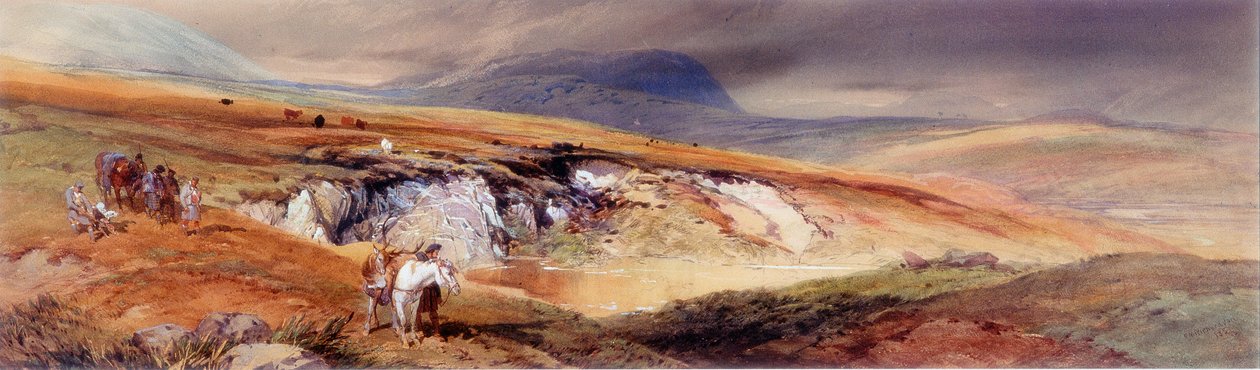 A Highland Landscape by Thomas Miles II Richardson