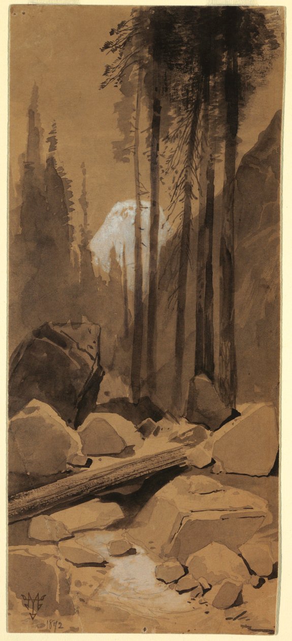 In the Yosemite Valley, 1872 by Thomas Moran