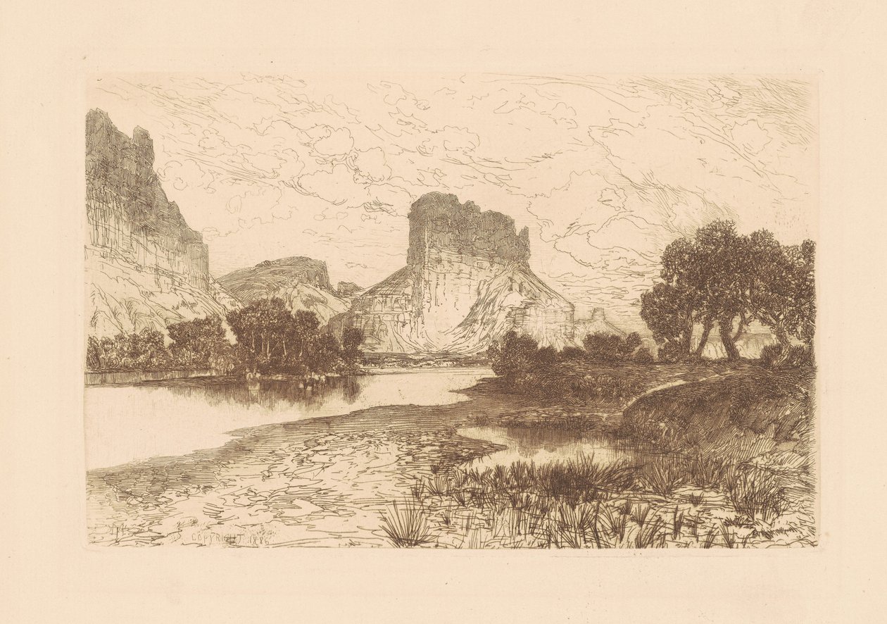 Green River, Wyoming Territory by Thomas Moran