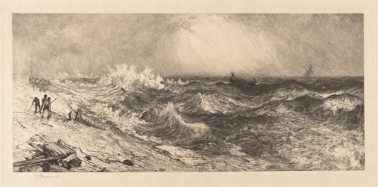The Much Resounding Sea by Thomas Moran