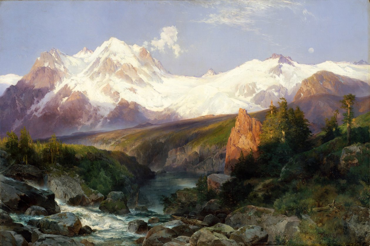 The Teton Range by Thomas Moran