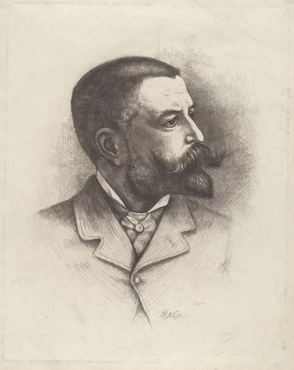 Self-Portrait by Thomas Nast