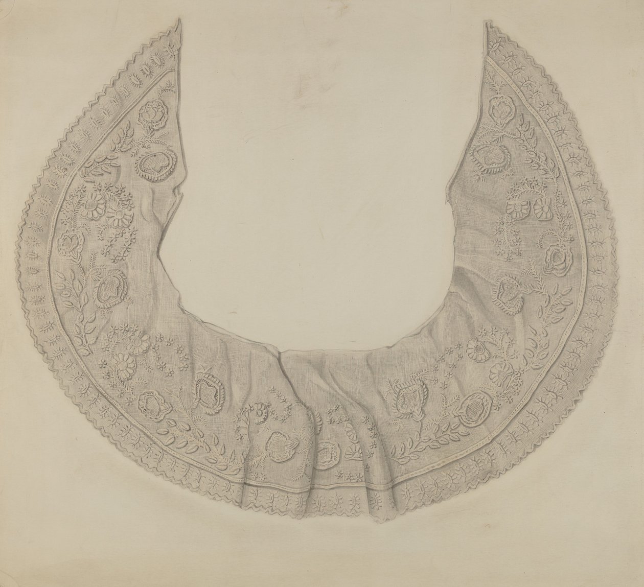 Embroidered Lace Collar by Thomas O