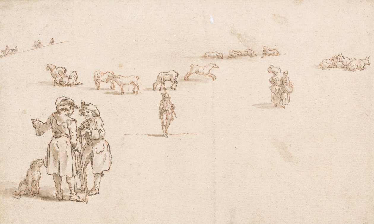 Figures, Horses and Cows by Thomas Ross