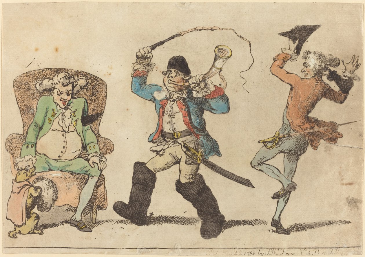 A Frenchman in November by Thomas Rowlandson
