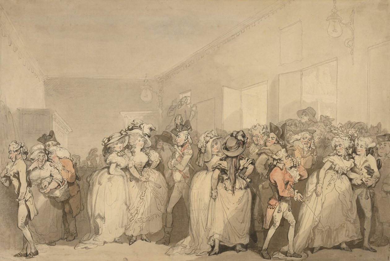 Box-Lobby Loungers by Thomas Rowlandson