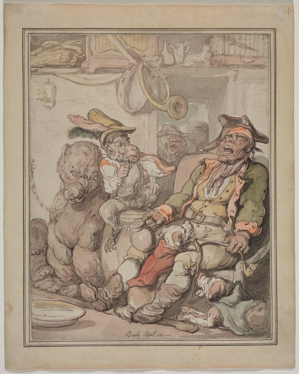 Comparative Anatomy Study, c. 1810-1820 by Thomas Rowlandson