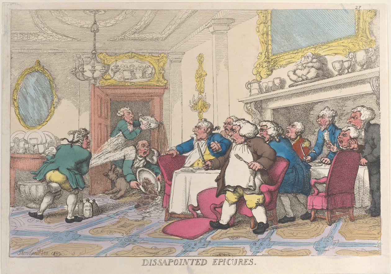 Disappointed Epicures by Thomas Rowlandson