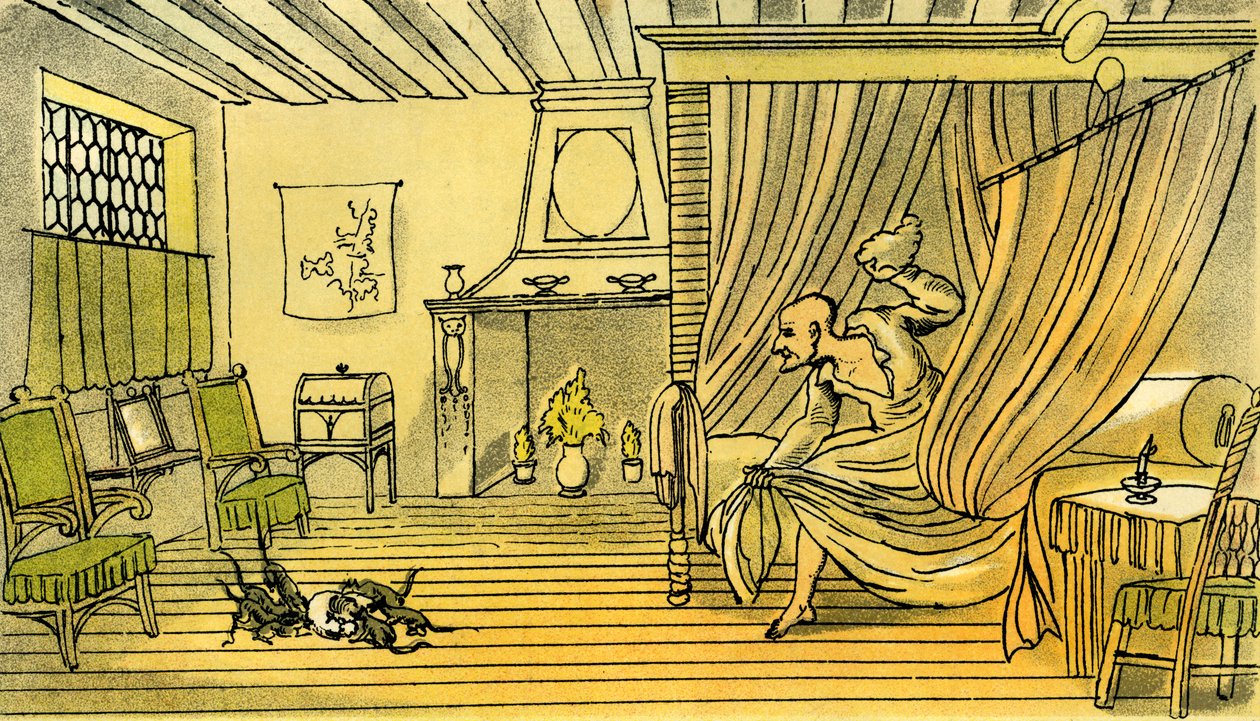 Dr Syntax Loses His Wig by Thomas Rowlandson