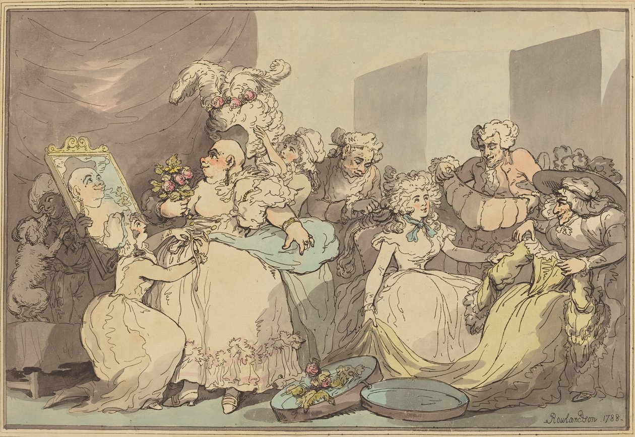 Dressing for a Birthday, 1788 by Thomas Rowlandson