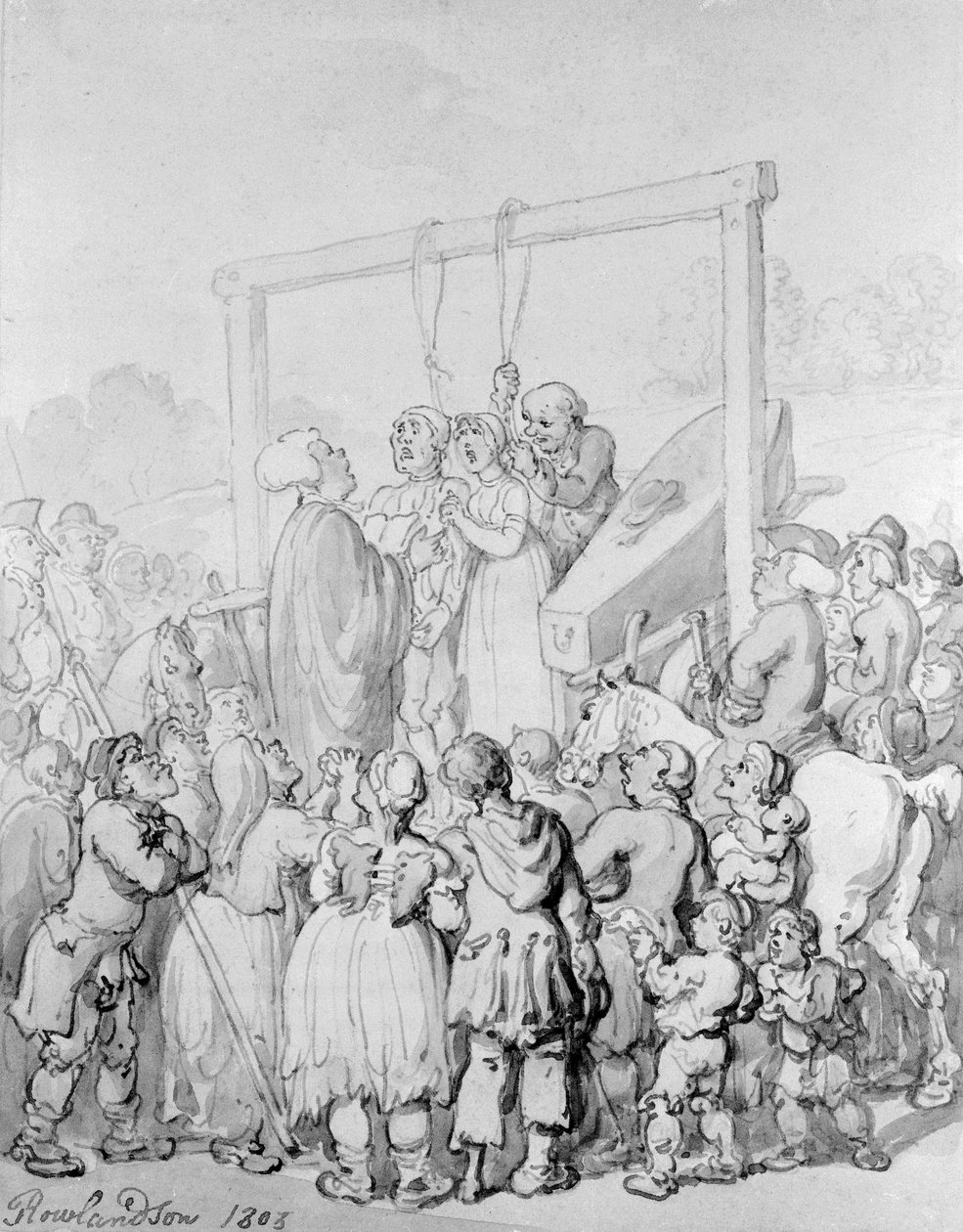 Execution at Tyburn by Thomas Rowlandson