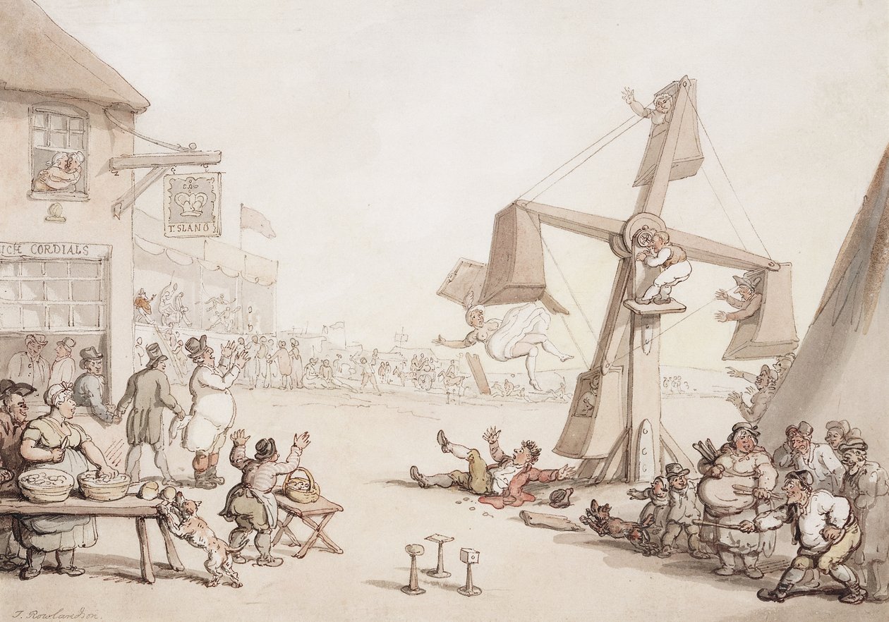 Figures at a Fair by Thomas Rowlandson