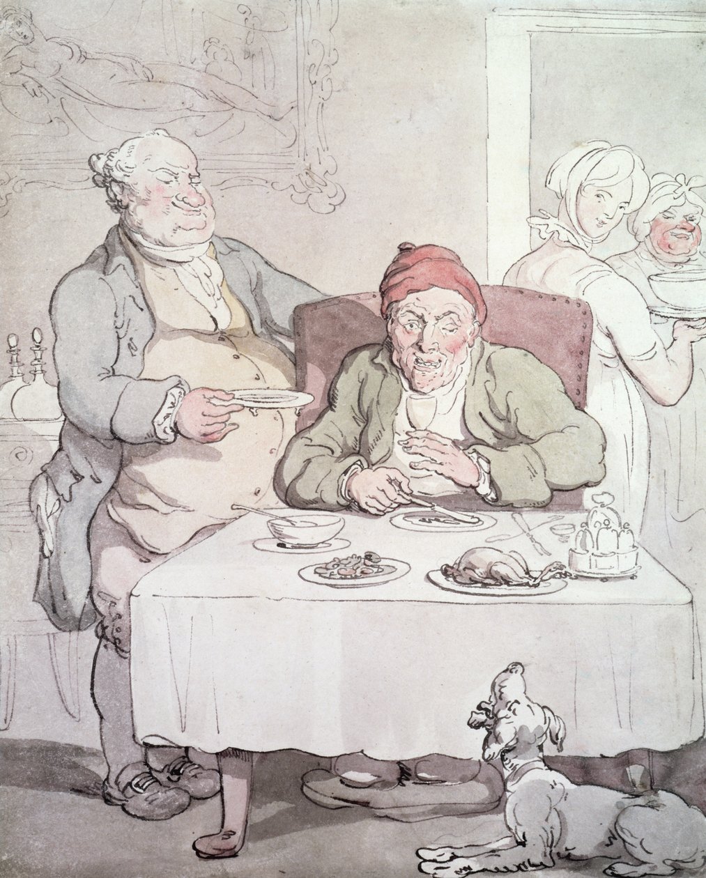 Gluttony by Thomas Rowlandson
