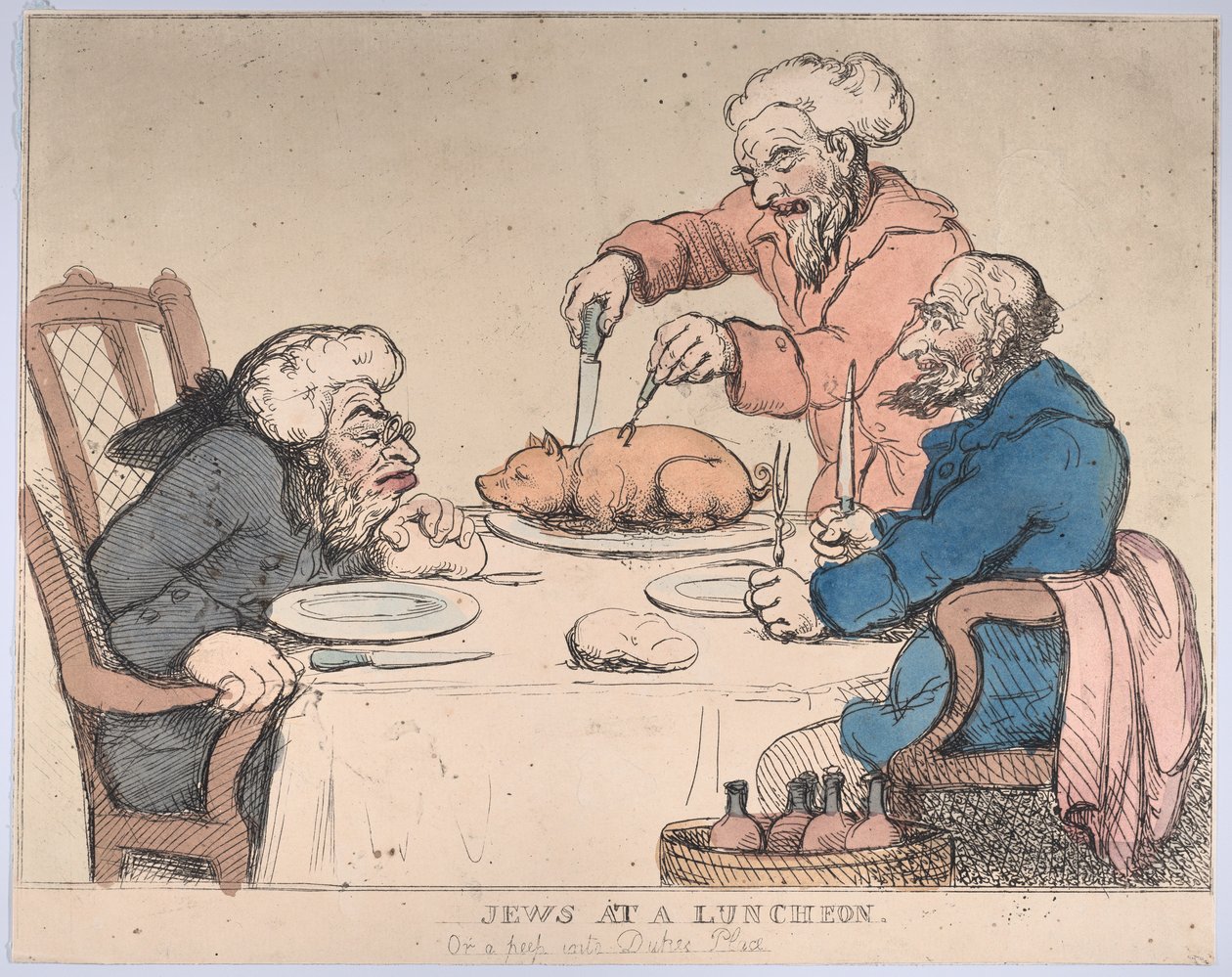 Jews at a Luncheon by Thomas Rowlandson