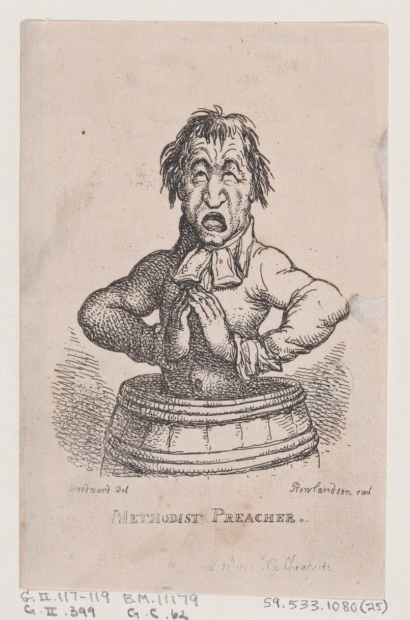Methodist Preacher, April 1808 by Thomas Rowlandson