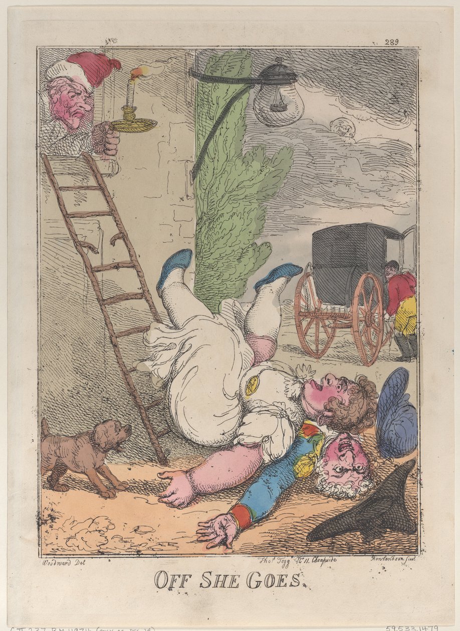 Off She Goes by Thomas Rowlandson