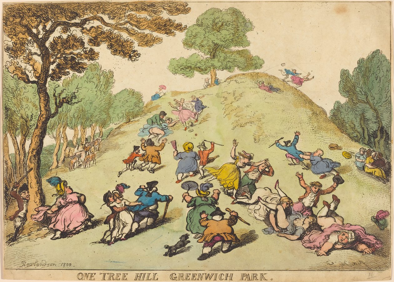 One Tree Hill, Greenwich Park by Thomas Rowlandson