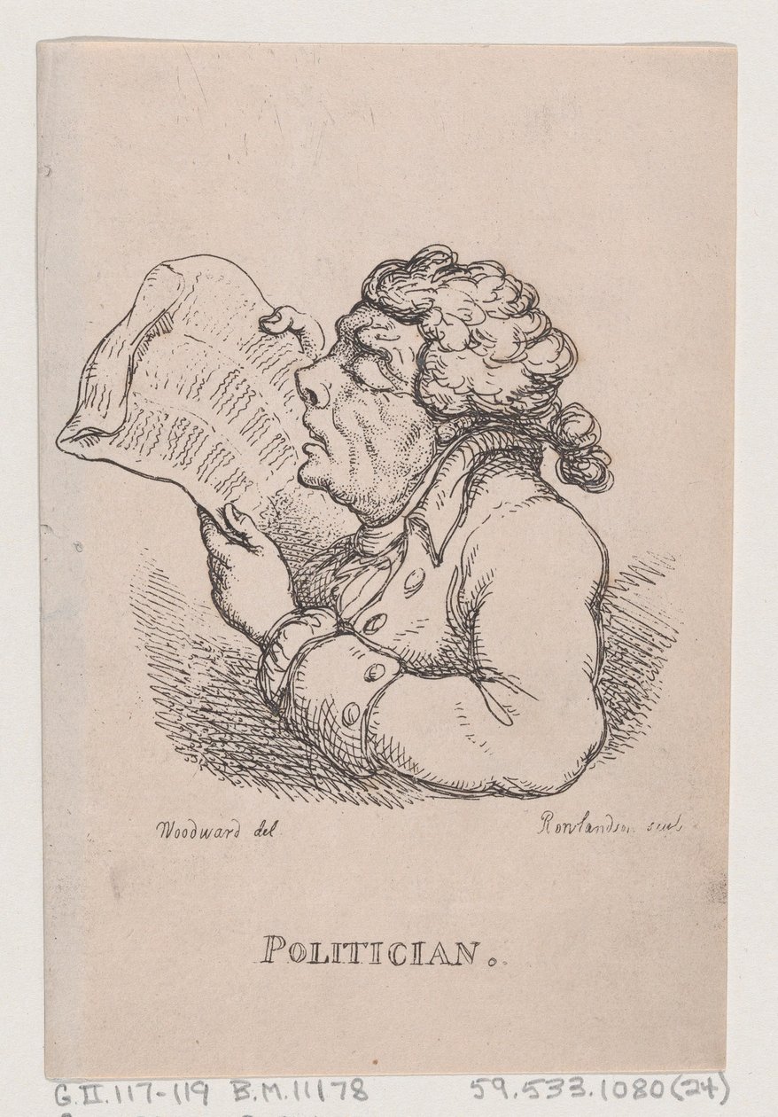 Politician, April 1808 by Thomas Rowlandson