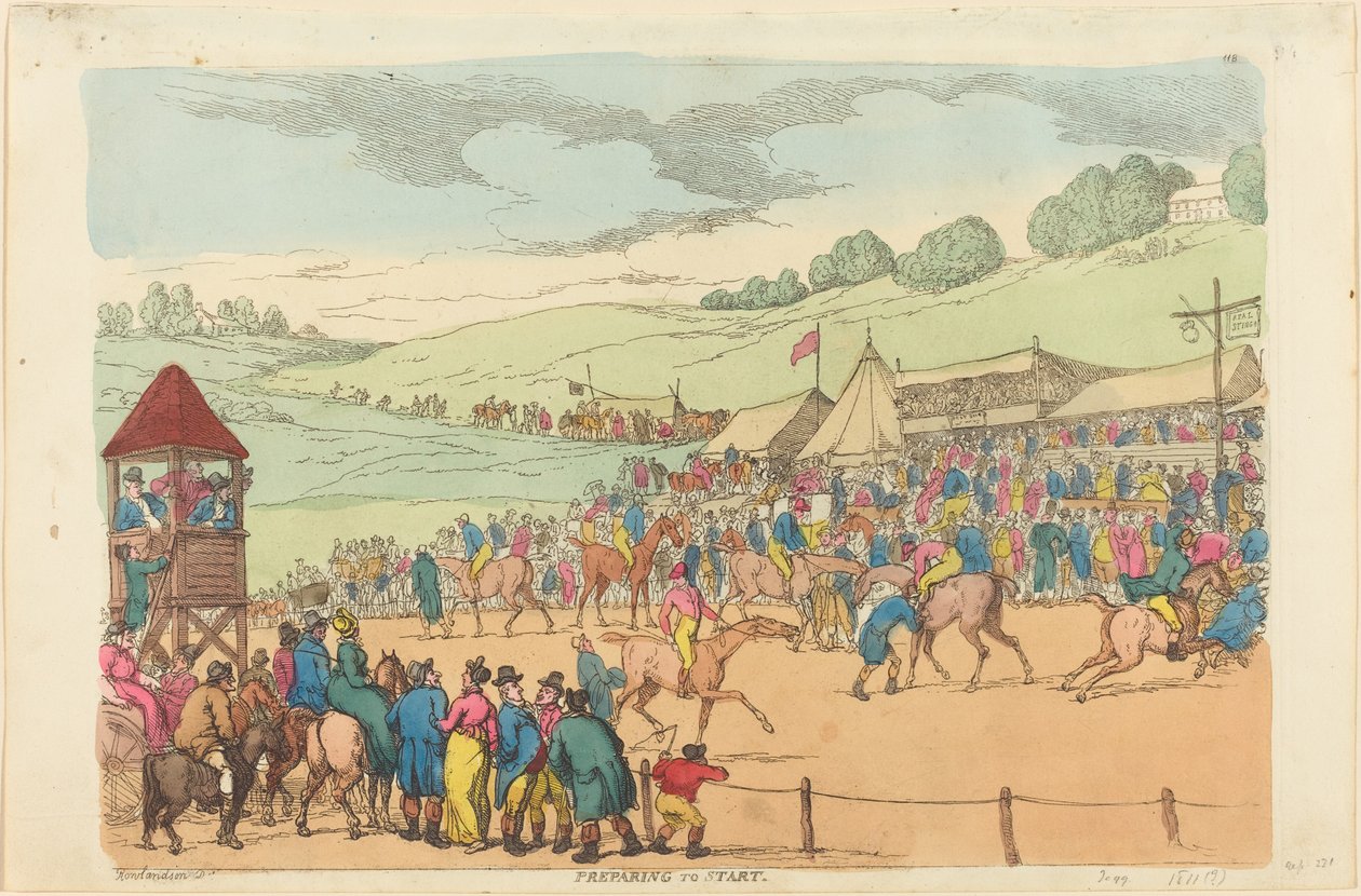Preparing to Start by Thomas Rowlandson