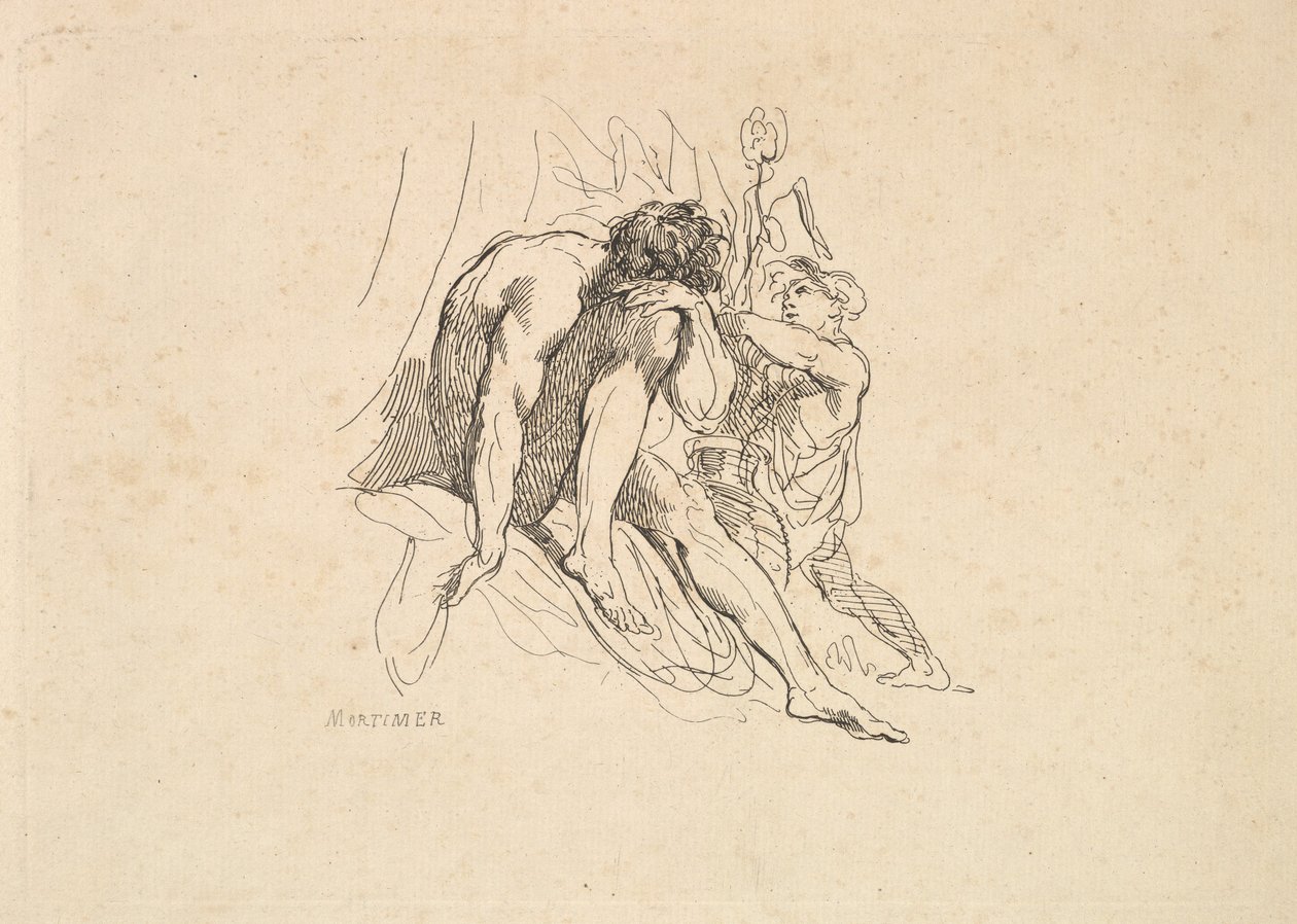 River God with Child by Thomas Rowlandson