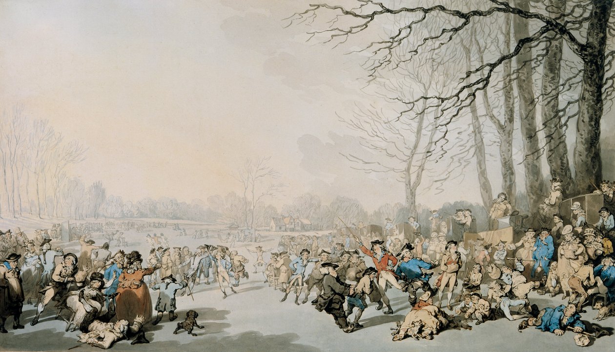 Skaters on the Serpentine by Thomas Rowlandson