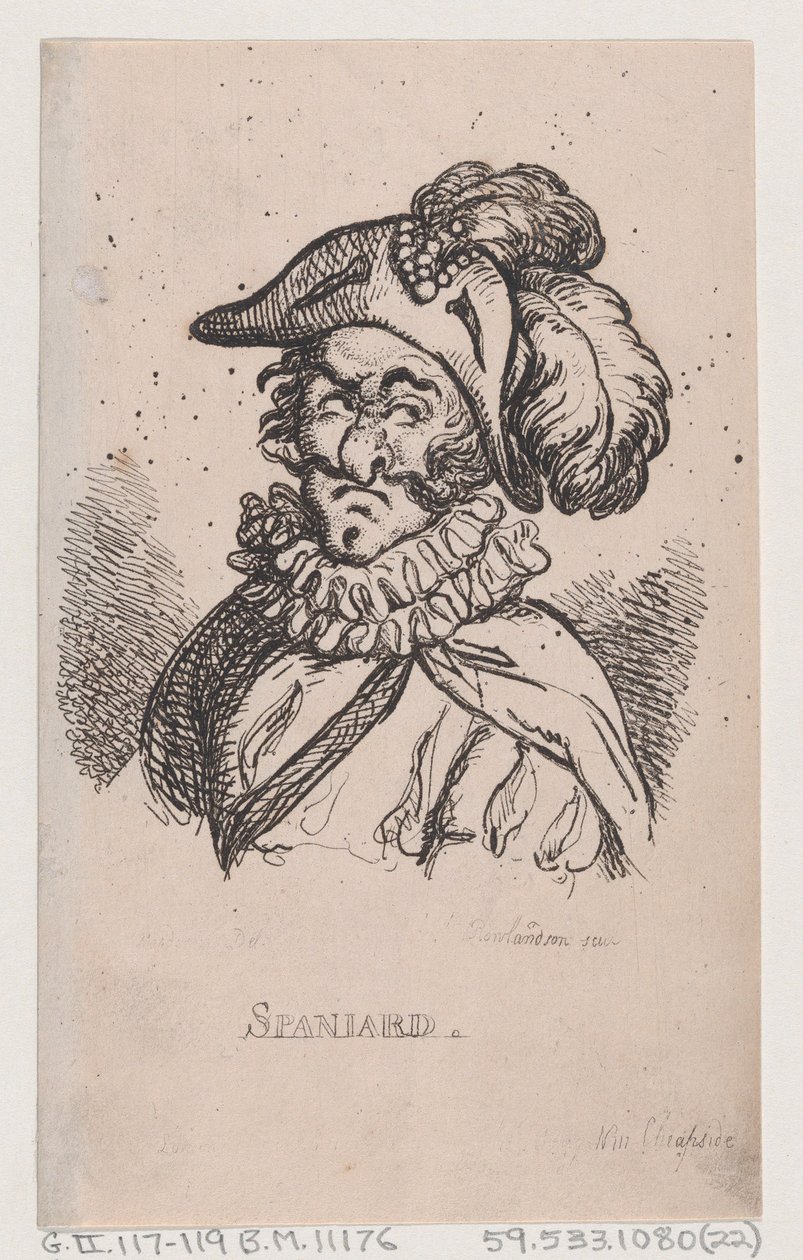 Spaniard, April 1808 by Thomas Rowlandson
