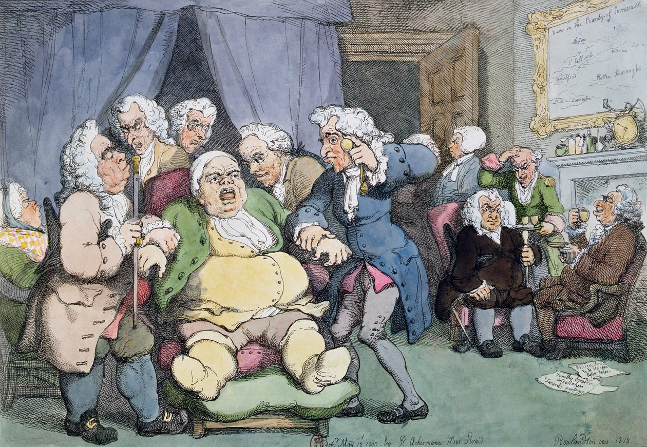 The Consultation or Last Hope by Thomas Rowlandson