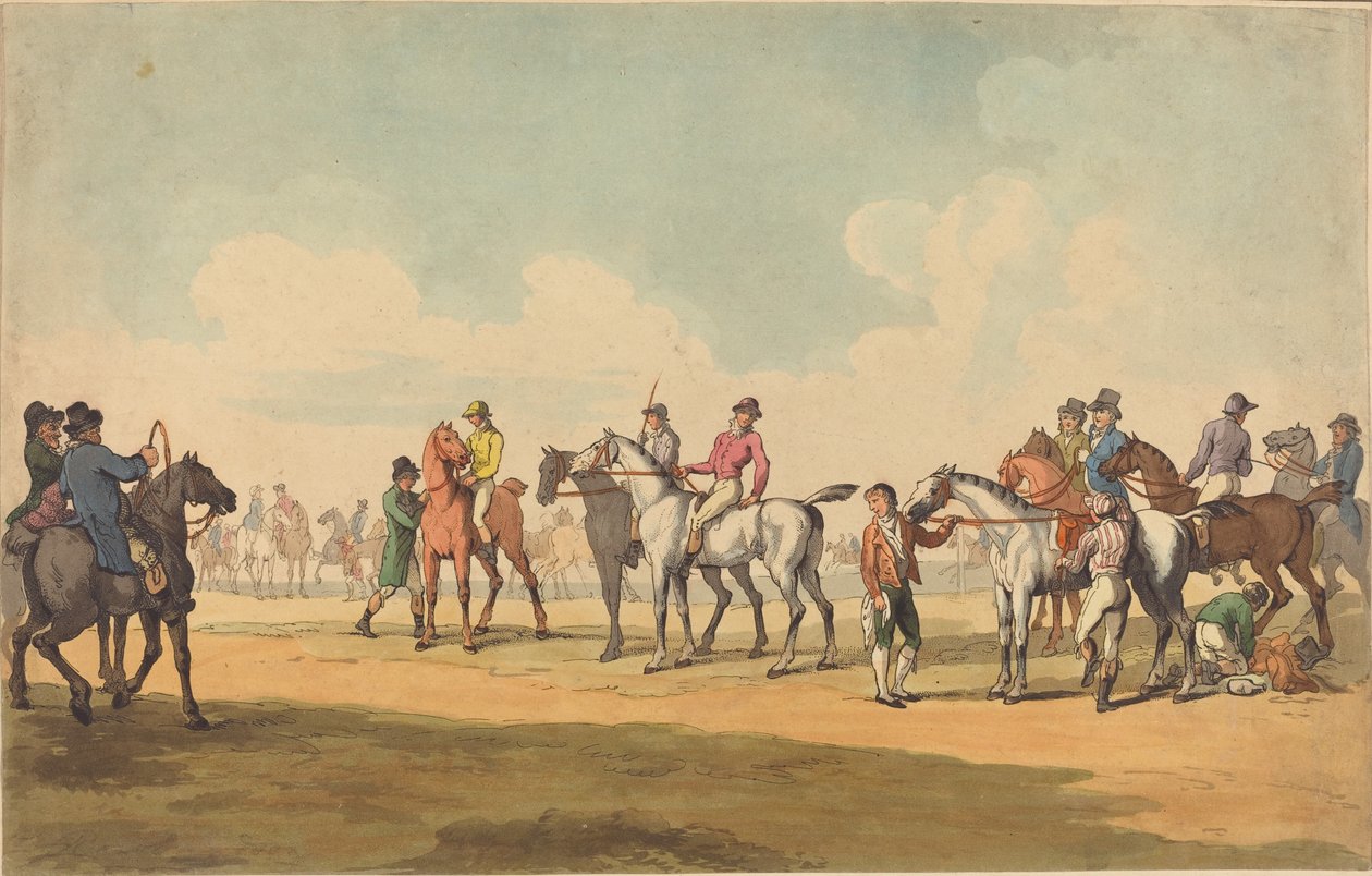 The Course, probably 1789 by Thomas Rowlandson