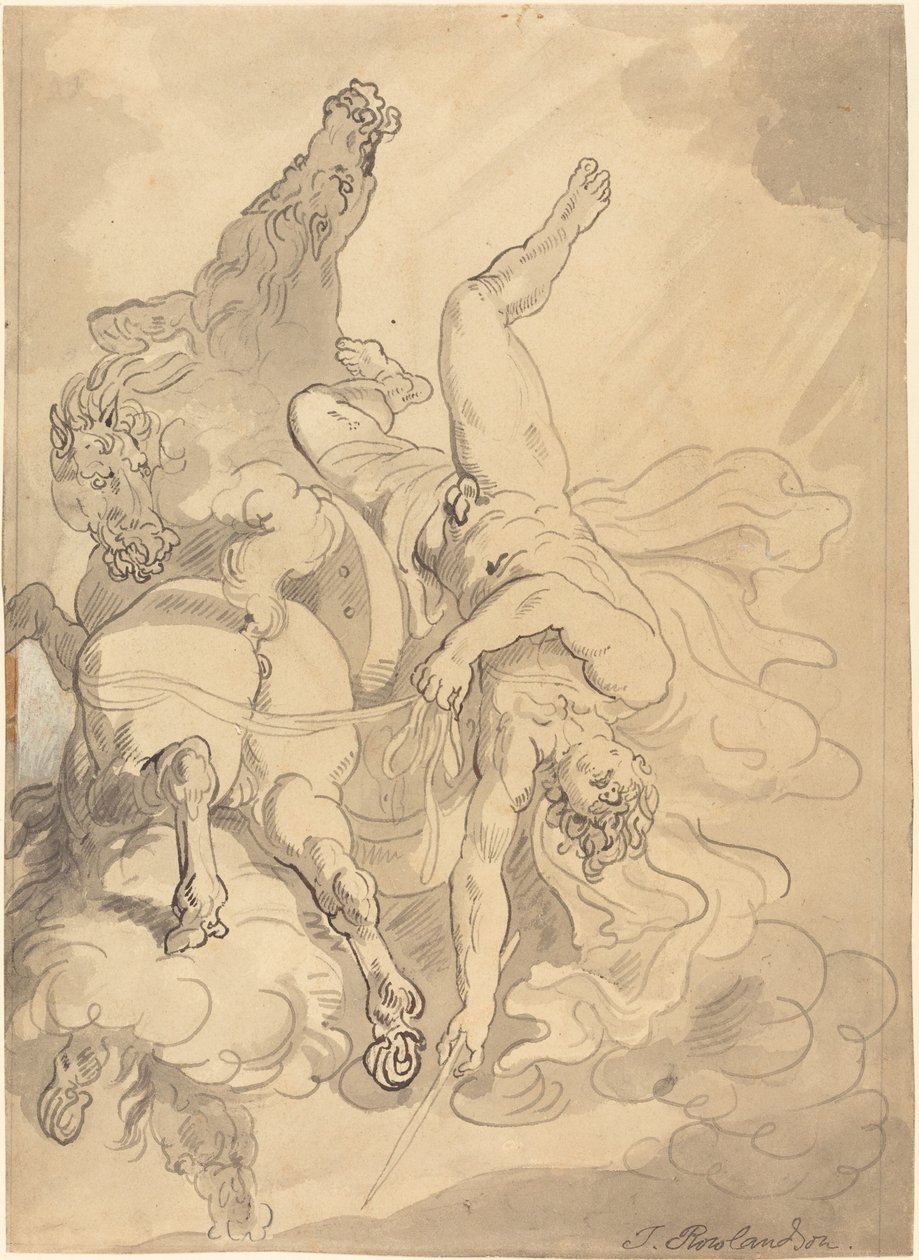 The Fall of Phaeton by Thomas Rowlandson