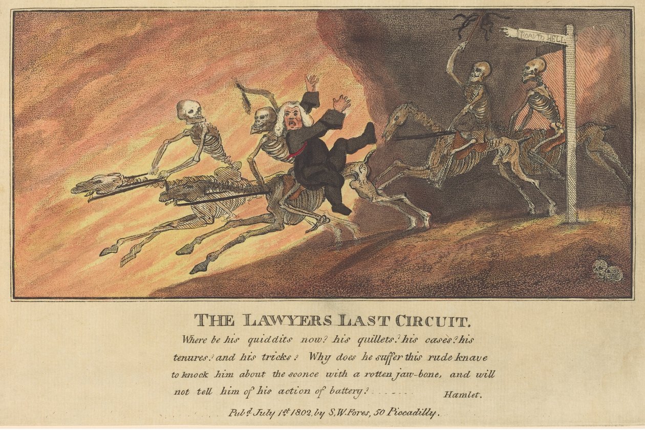The Lawyers Last Circuit by Thomas Rowlandson