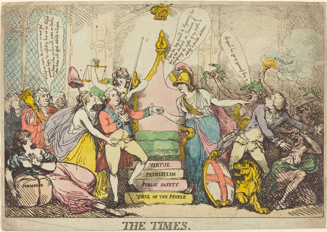 The Times by Thomas Rowlandson