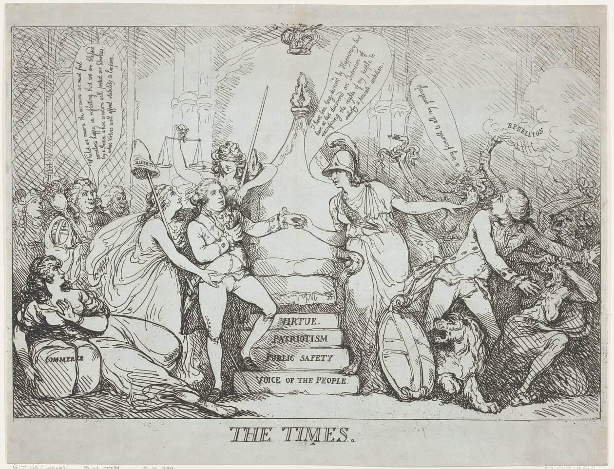 The Times, December 1788 by Thomas Rowlandson