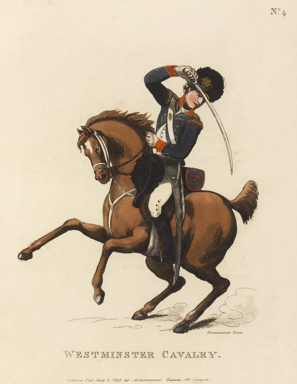 Westminster Cavalry, c.1799 by Thomas Rowlandson