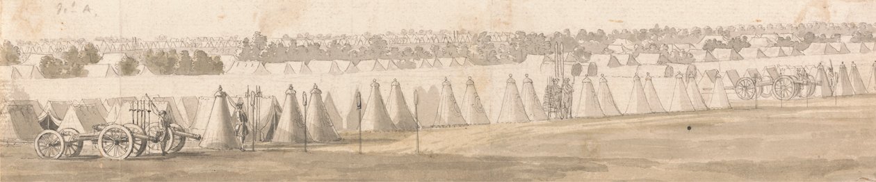 An Encampment in Flanders by Thomas Sandby