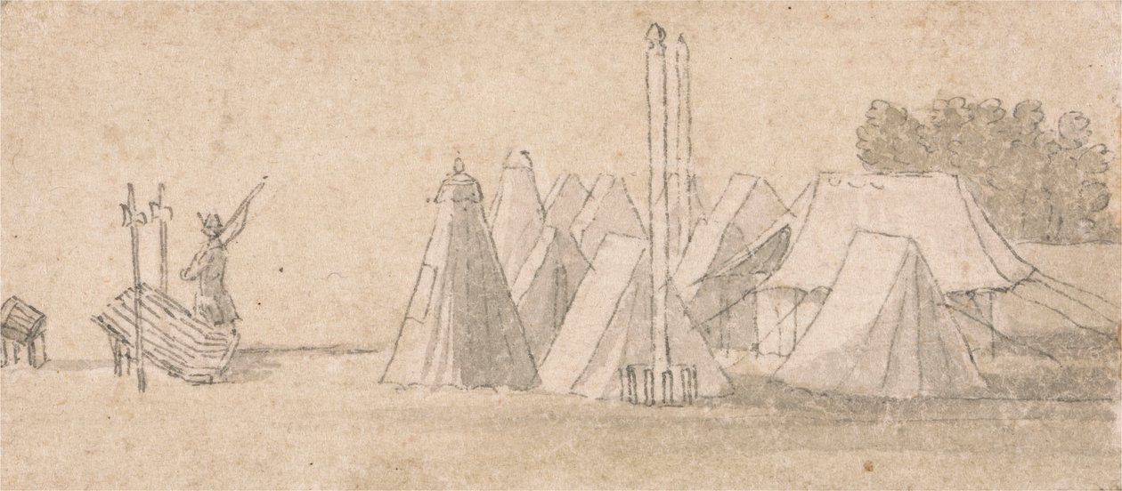 Encampment Scene by Thomas Sandby
