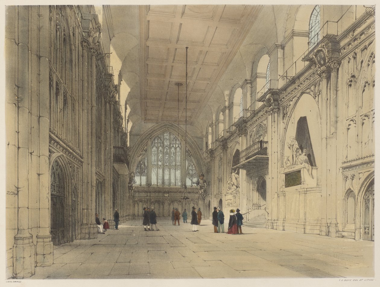 London As It Is: Guildhall by Thomas Shotter Boys